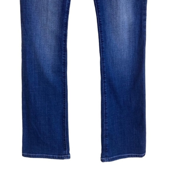 Lee Midrise Fit Bootcut Jeans Dark Wash Bling Pockets Rhinestones Cowgirl Y2K - Picture 4 of 14